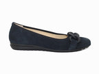 Ballerines Gabor en cuir velours bleu marine