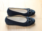 Ballerines Gabor en cuir velours bleu marine