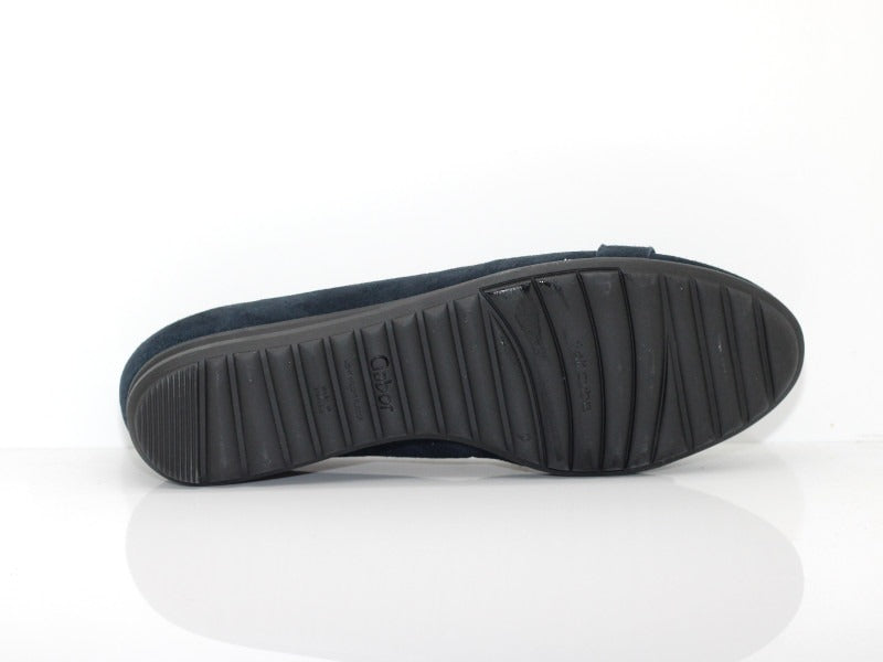 Ballerines Gabor en cuir velours bleu marine