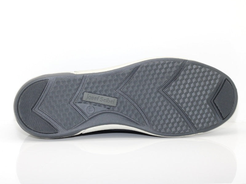 Chaussures style bateau Enrico en cuir bleu indigo