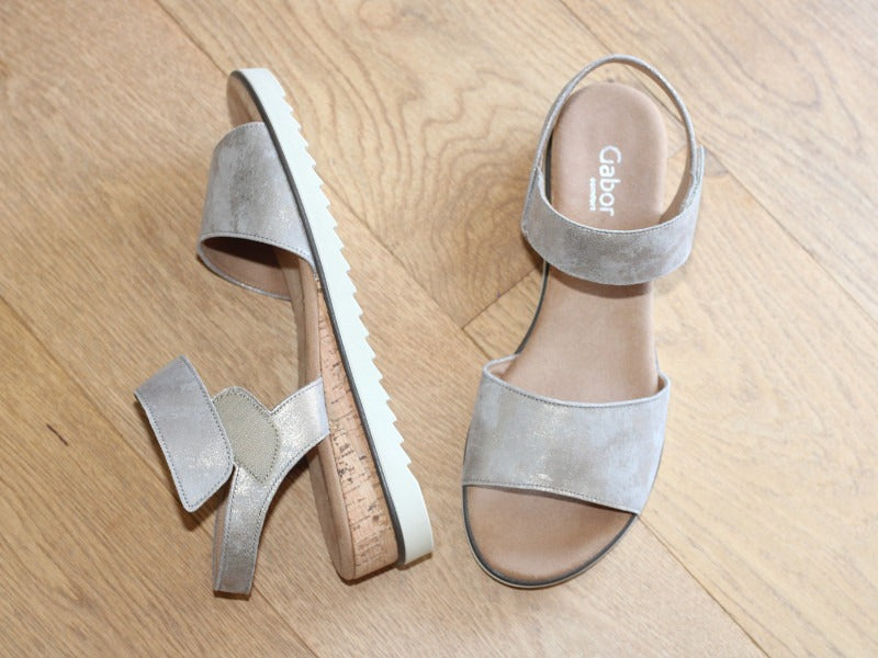 Sandales Gabor en cuir irisé