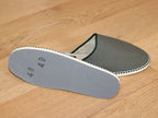 Mules en lin Kaki avec semelle antidérapante