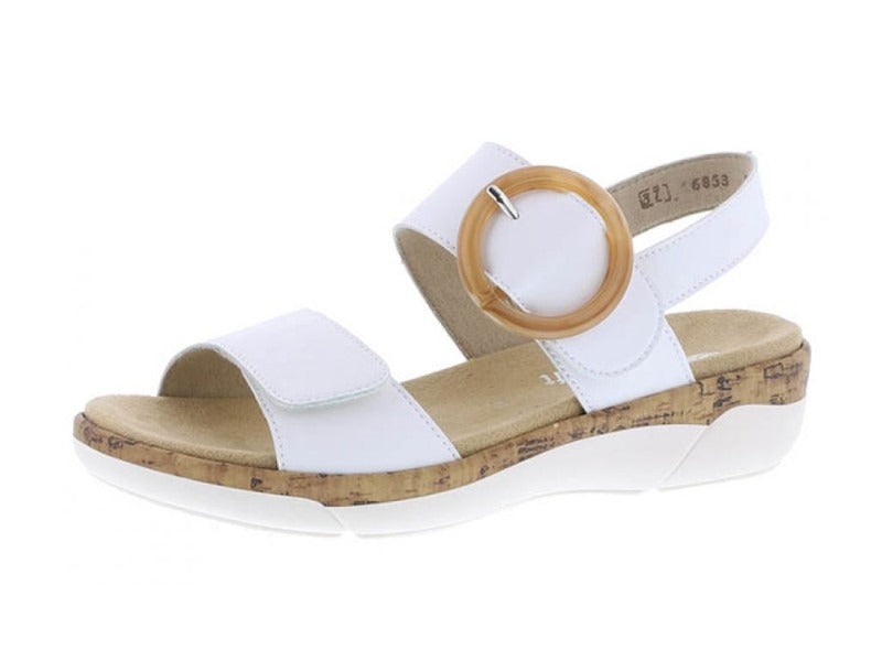 Sandales blanches Remonte avec double brides