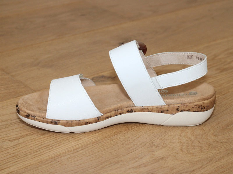 Sandales blanches Remonte avec double brides