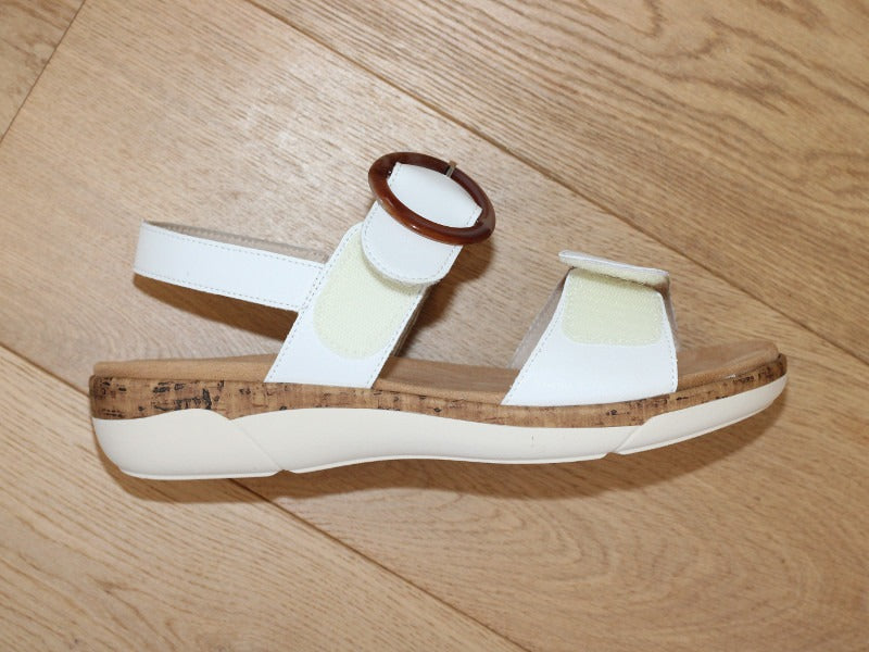 Sandales blanches Remonte avec double brides