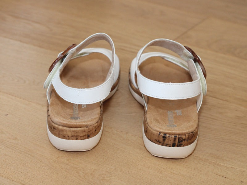 Sandales blanches Remonte avec double brides