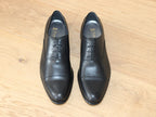 Richelieus en cuir noir Garett