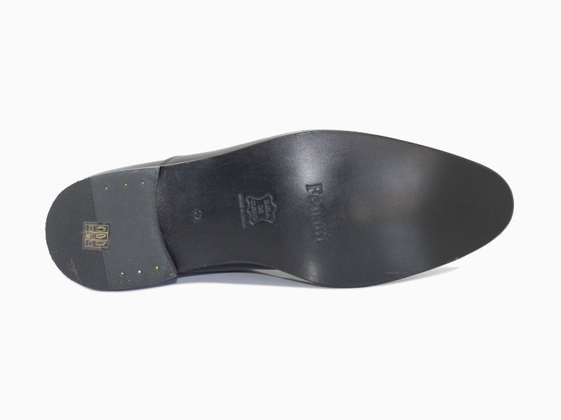 Richelieus en cuir noir Garett
