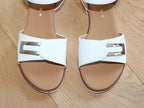 Sandales en cuir blanc Gabor