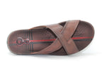 Mules confortables en cuir marron Pegada
