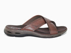 Mules confortables en cuir marron Pegada