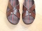 Mules confortables en cuir marron Pegada