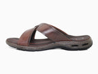 Mules confortables en cuir marron Pegada