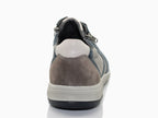Chaussures en cuir avec lacet et double zip Enrico