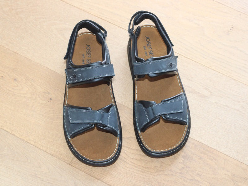 Sandales confortables Rafe en cuir et brides ajustables