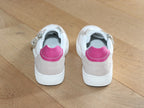 Tennis Remonte en cuir blanc et rose