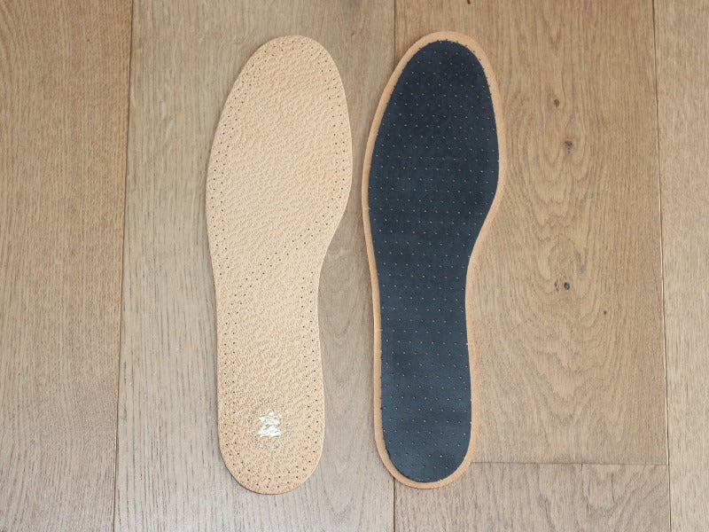 Semelle en cuir et charbon