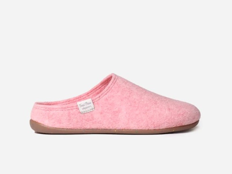 Chaussons slipper en feutre rose Mona