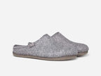 Chaussons slipper en feutre gris clair Mona
