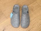 Chaussons slipper en feutre gris clair Mona