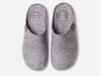 Chaussons slipper en feutre gris clair Mona