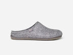 Chaussons slipper en feutre gris clair Mona