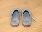 Chaussons slipper en feutre gris clair Mona