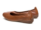 Ballerine souple Fenja en cuir camel