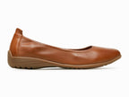 Ballerine souple Fenja en cuir camel