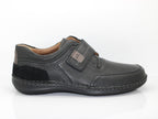 Chaussures en cuir noir avec scratch New Anvers