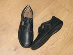 Chaussures en cuir noir avec scratch New Anvers