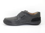 Chaussures en cuir noir avec scratch New Anvers