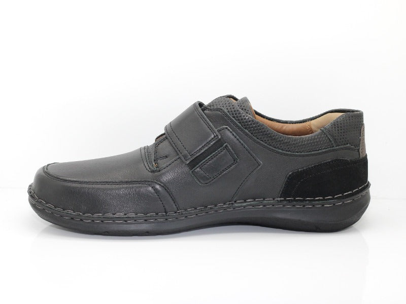 Chaussures en cuir noir avec scratch New Anvers