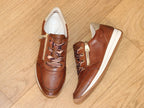 Baskets mode Remonte en cuir marron camel