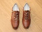 Baskets mode Remonte en cuir marron camel