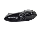Mocassins compensés Remonte vernis noir