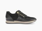 Baskets en cuir noir Gabor avec double zip