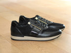 Baskets en cuir noir Gabor avec double zip