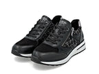 Basket mode Remonte en cuir combi noir