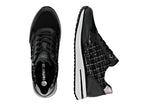 Basket mode Remonte en cuir combi noir