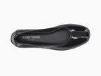 Ballerine Fenja en cuir noir verni