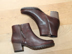 Bottines à talon Gabor en cuir brun