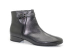 Bottines plates Gabor en cuir noir