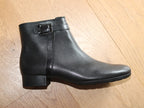 Bottines plates Gabor en cuir noir
