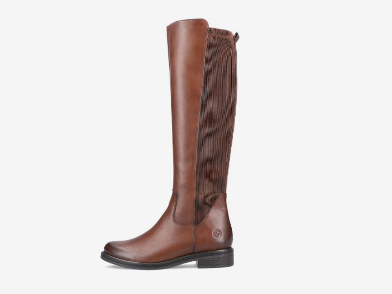 Bottes hautes en cuir marron Remonte 