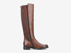 Bottes hautes en cuir marron Remonte 