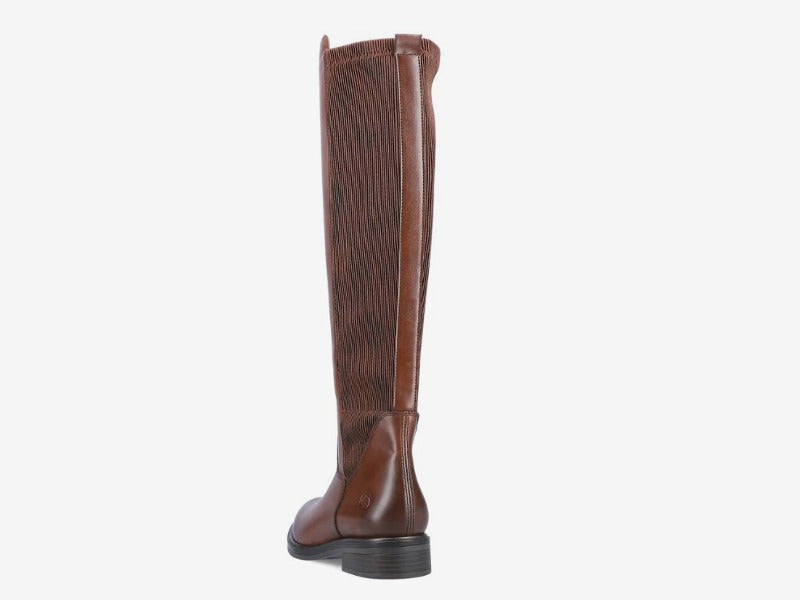 Bottes hautes en cuir marron Remonte 