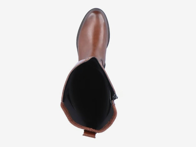Bottes hautes en cuir marron Remonte 