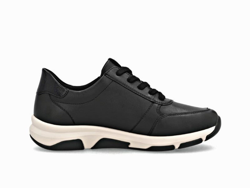 Baskets confort Remonte en cuir noir