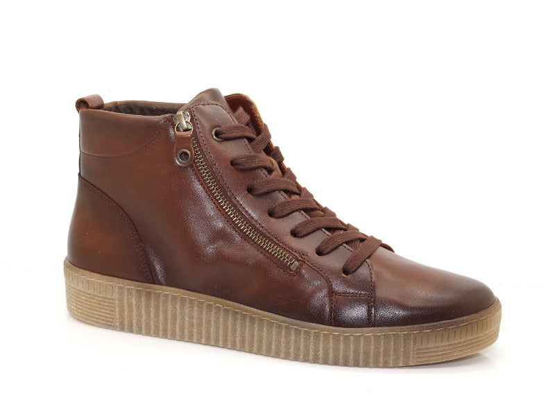 Basket montante Gabor en cuir marron brun